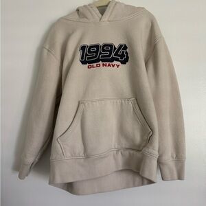 Old Navy Cream Hoodie with 1994 Logo